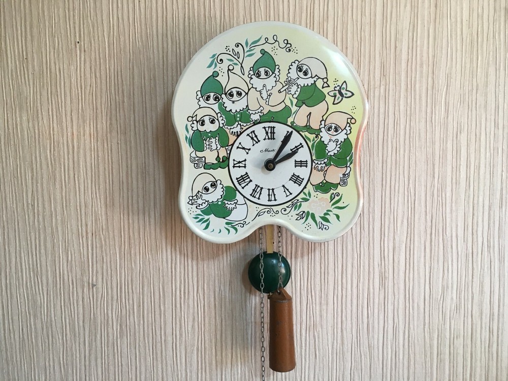 Vintage Clock Soviet Mechanical Clock Working Soviet CLOCK Soviet Wall Clock