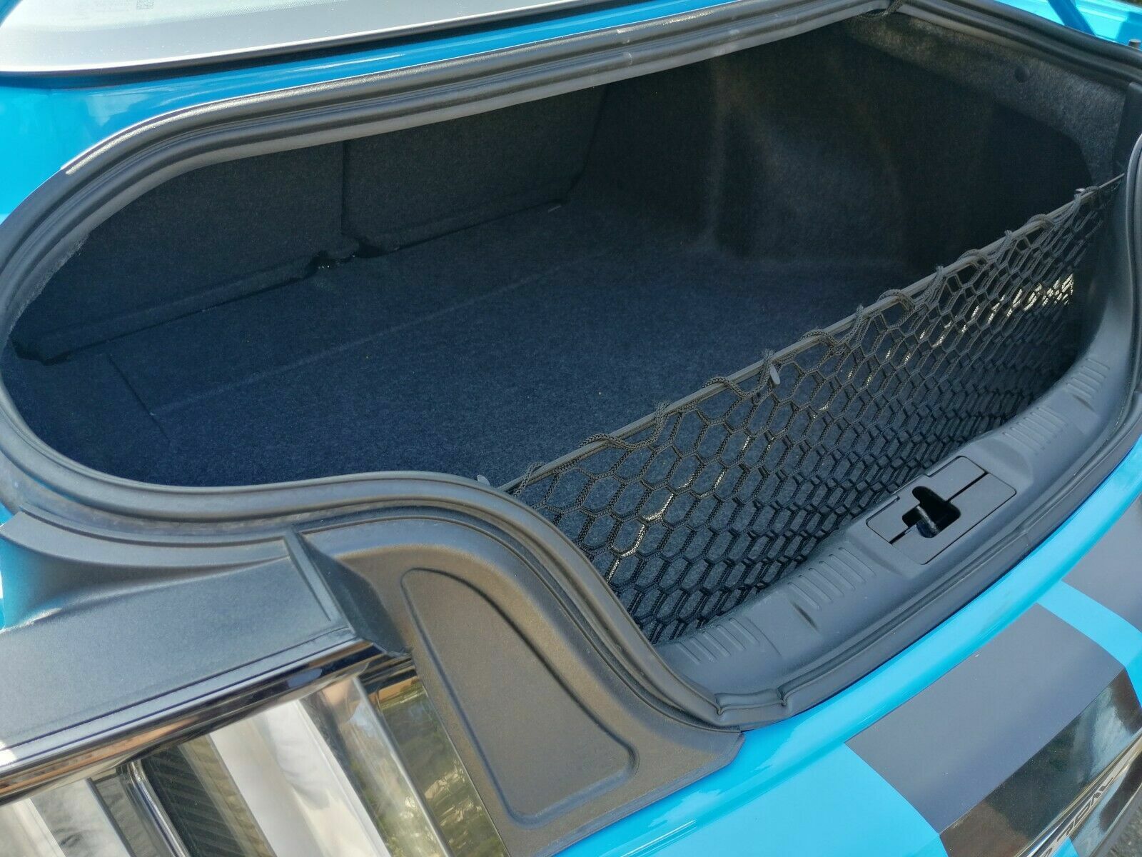 Rear Trunk Envelope Style Cargo Net for FORD MUSTANG 2015-2023 Brand New