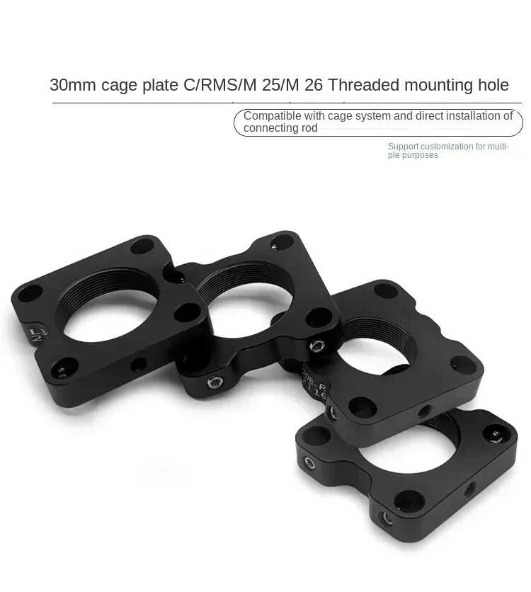 RMS / M25 / M26 / C-Mount Internal Thread Hole Compatible with 30mm Cage System
