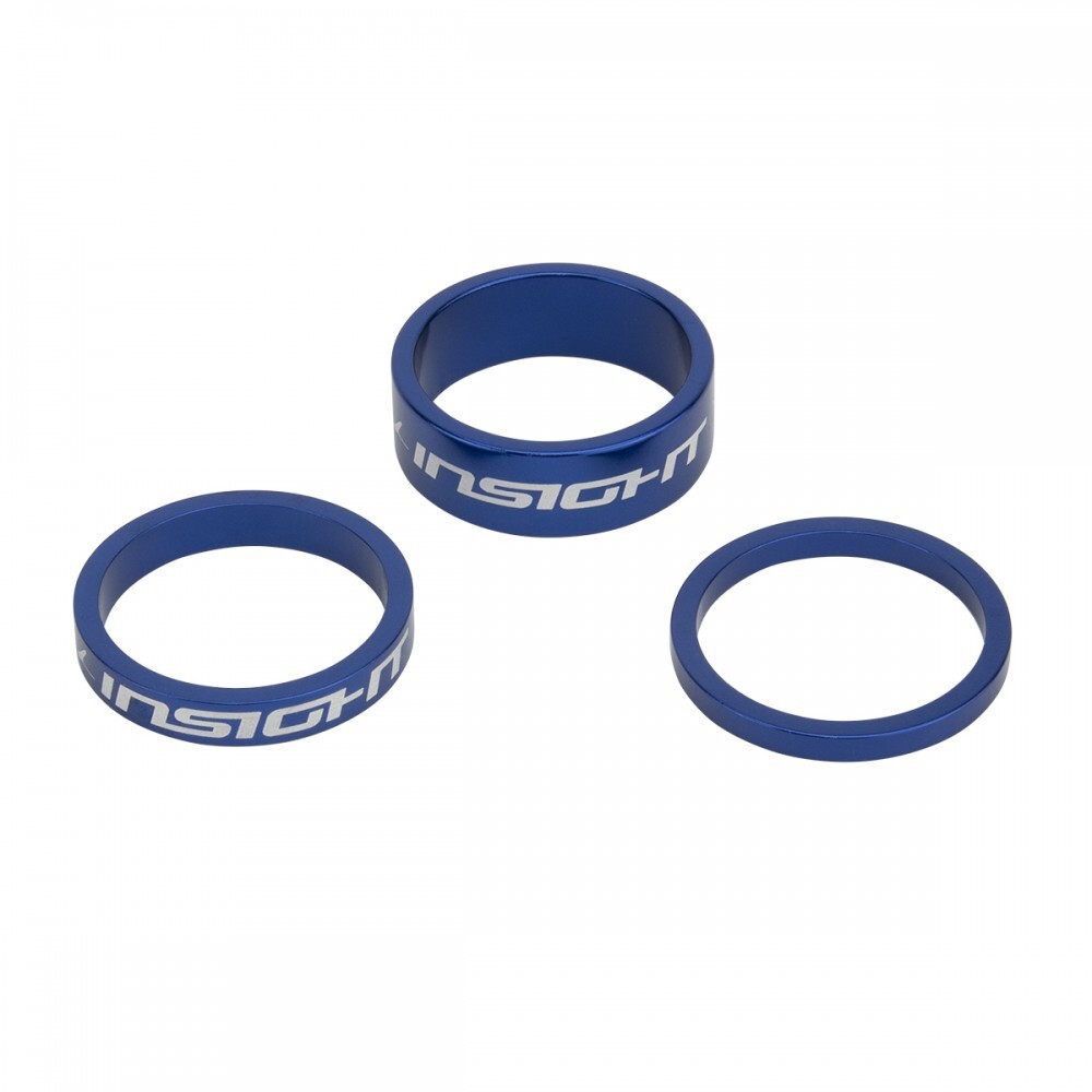 INSIGHT BMX HEADSET SPACERS 1" BLUE