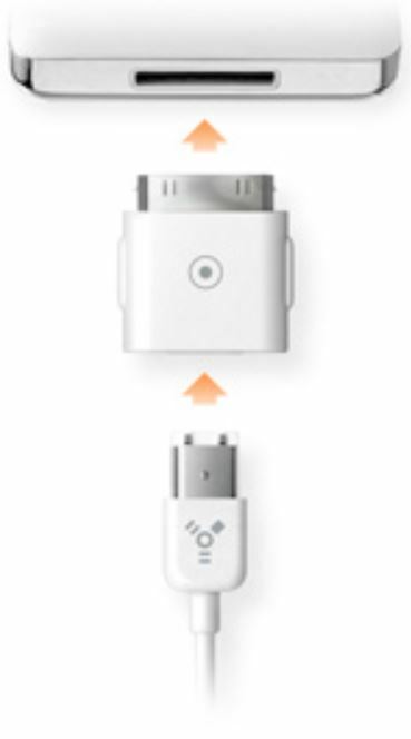 Firewire 400 to Apple 30 pin Adapter Pocketdock Sendstation Connector T8579LL/A