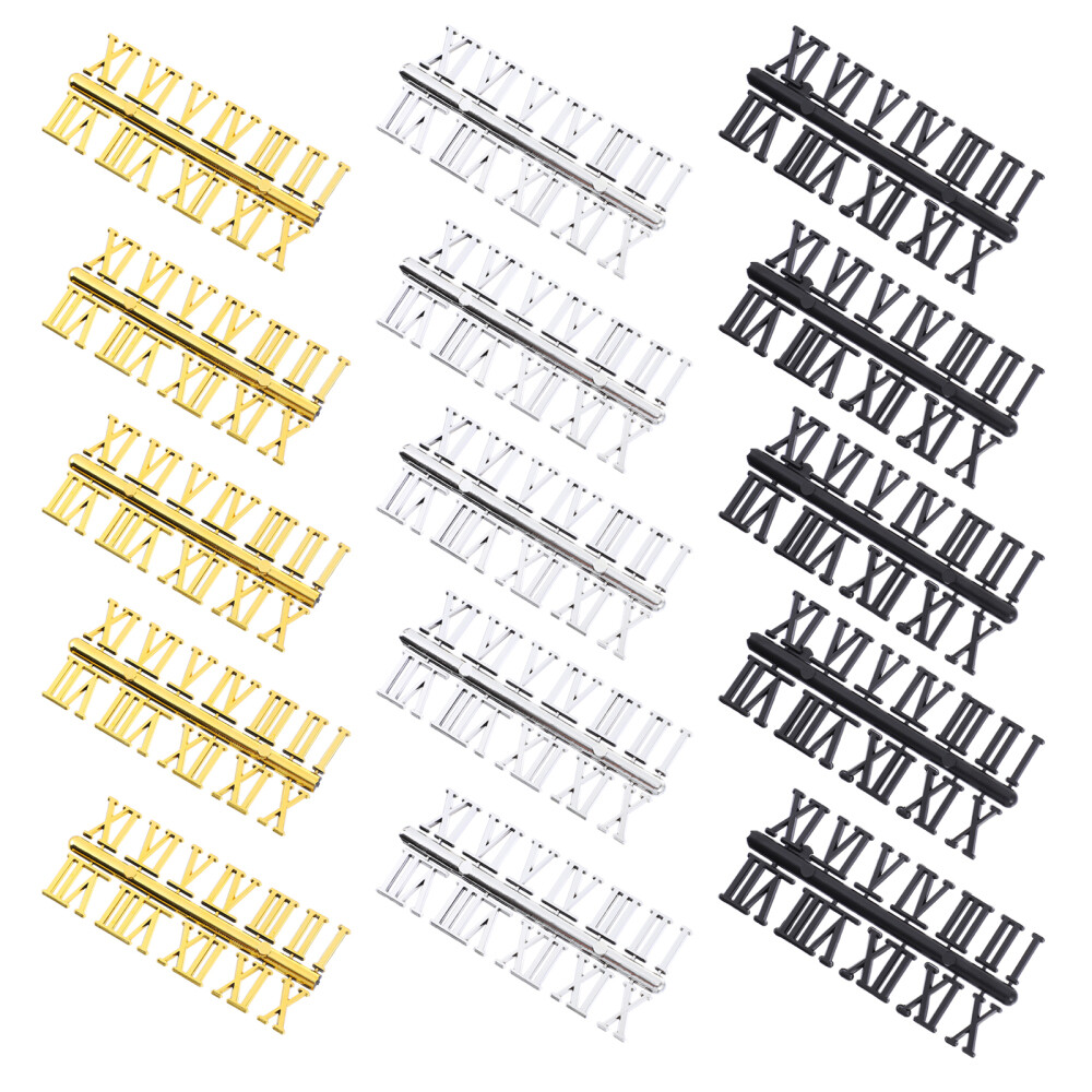 15 Sets Wall Clock Numerals Clock Numerals Roman Numerals for Clock