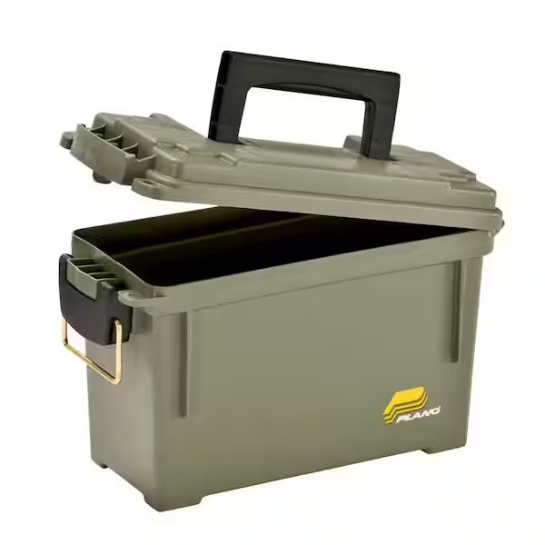 Plano Field Ammo Box, OD Green, Lockable Ammunition Storage Box with Heavy-Duty