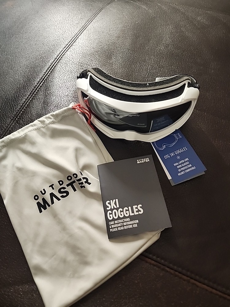 Outdoormaster OTG Ski Goggles White Frame VLT 11.7%