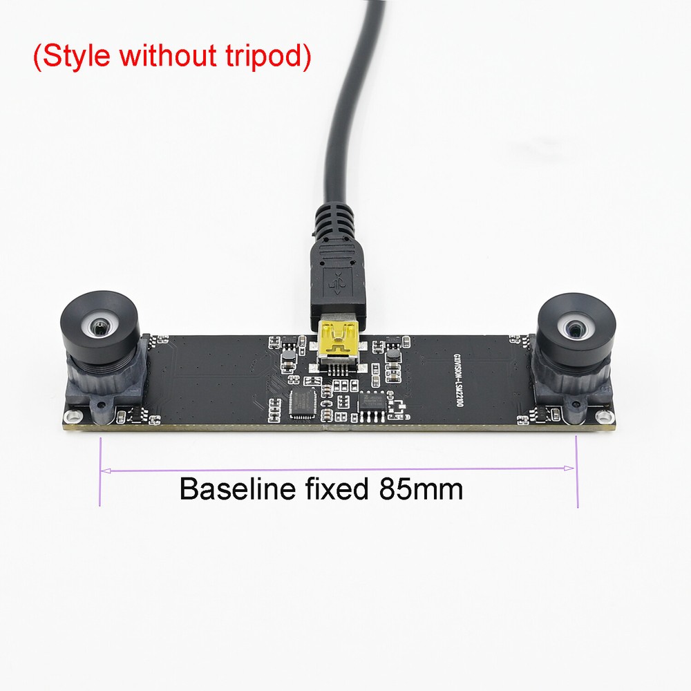 USB Camera Module Dual lens Synchronized 2560*720 30fps Webcam HD 3D VR ranging