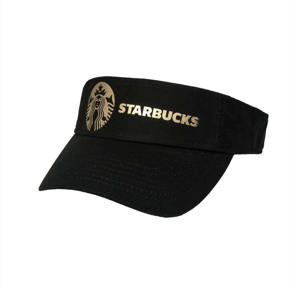 Soft Metallic Foil Design Starbucks Visor Cap