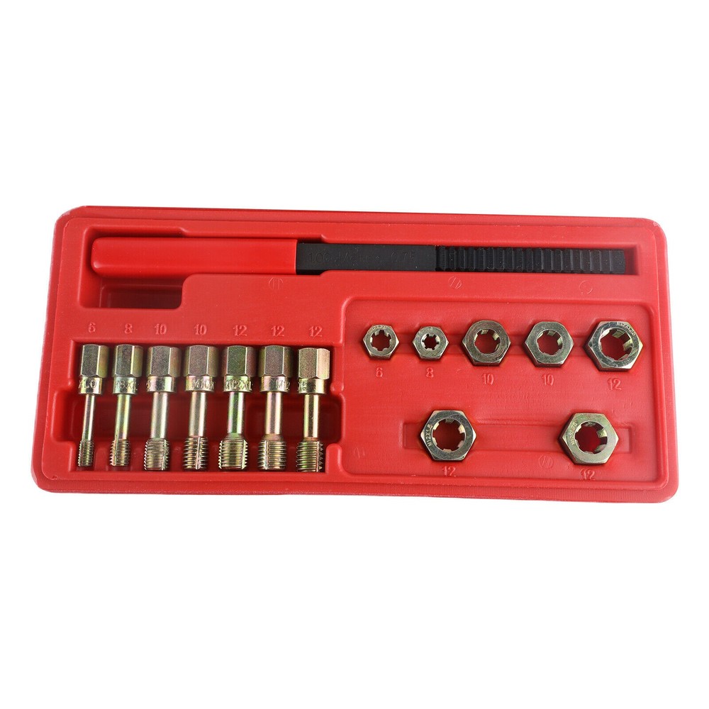 Thread Repair Thread Chaser Tool Set-15PCS Thread Cleaner Rethreading Master Kit