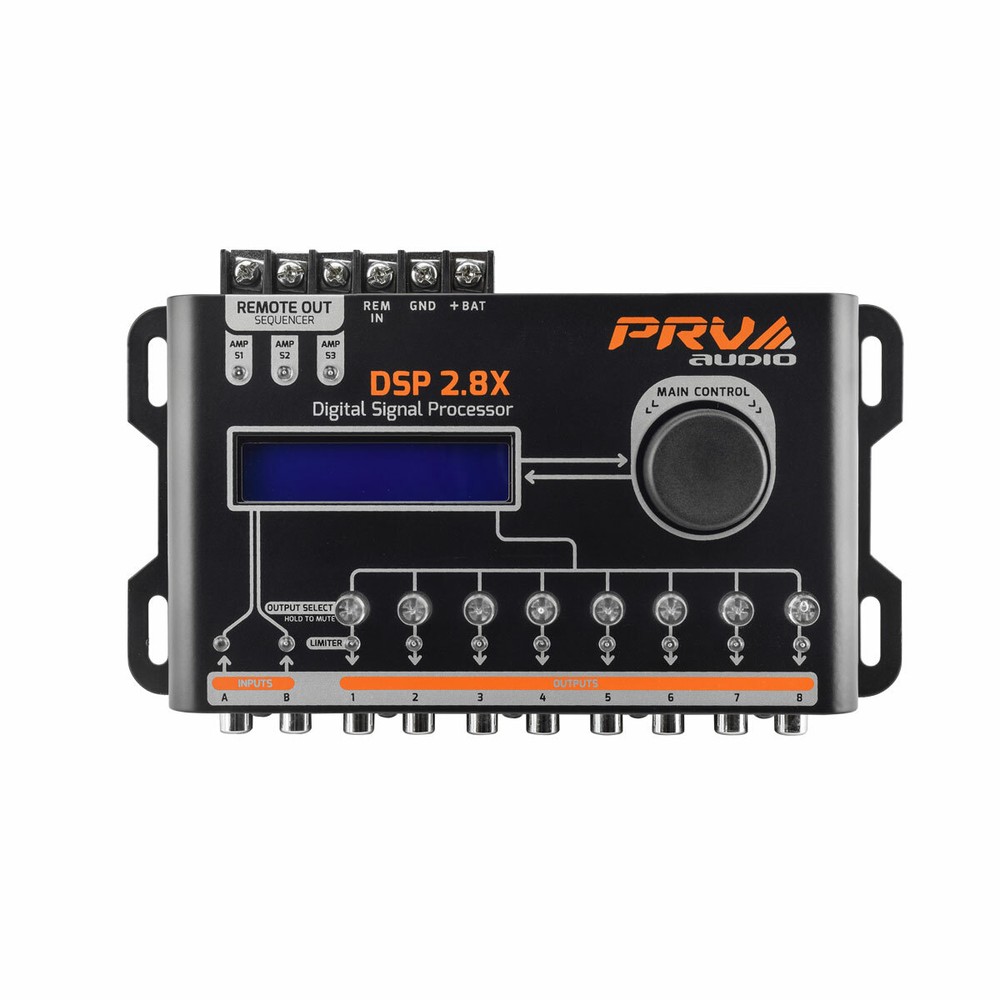 PRV DSP 2.8X Digital Signal Processor + TPT-EQ7 Band Graphic Equalizer Combo