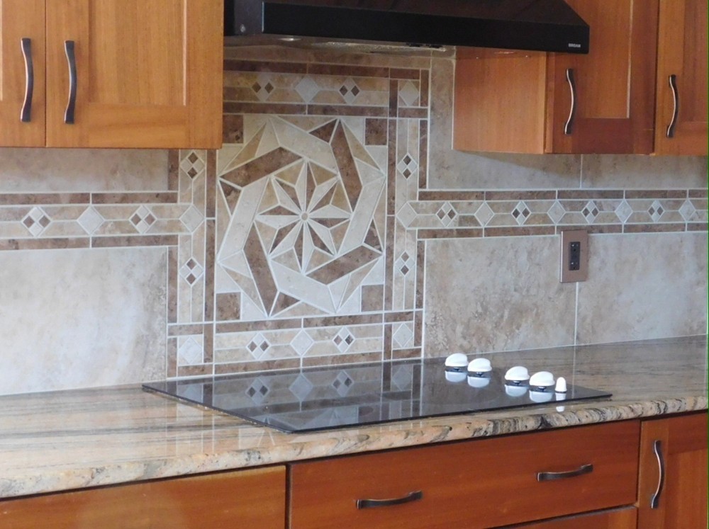 Custom made tile medallion accents. Information Listing. Ebay store.