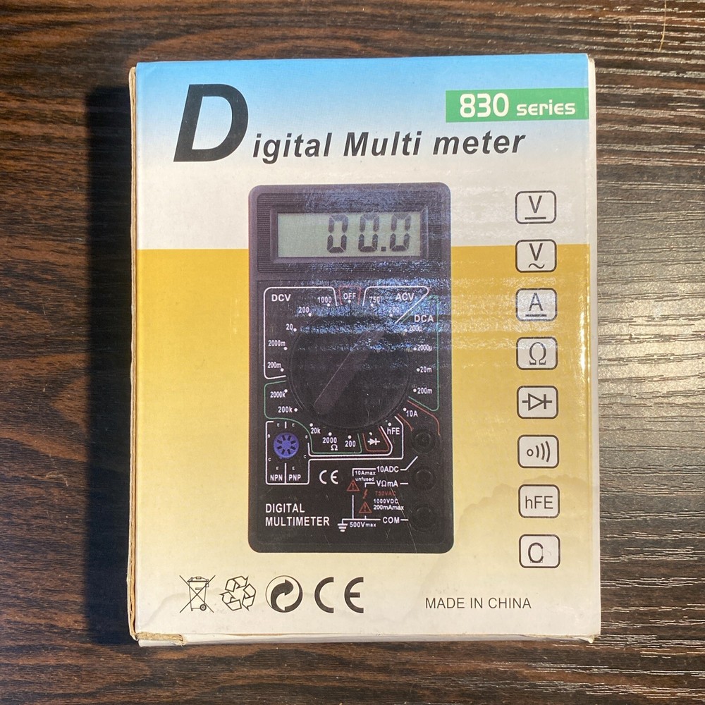 New Series 830 Digital Multi Meter Tester Color Yellow