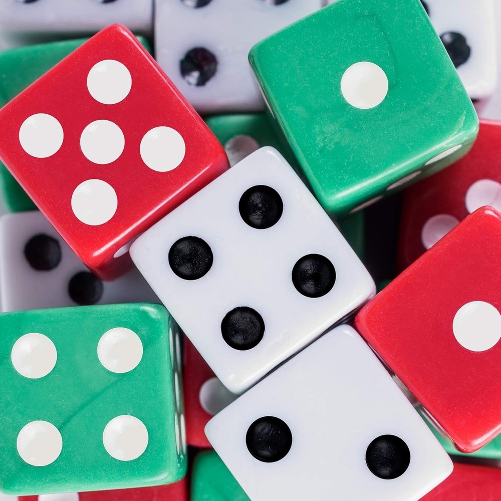 Standard 16mm Dice Multicolor 18pc
