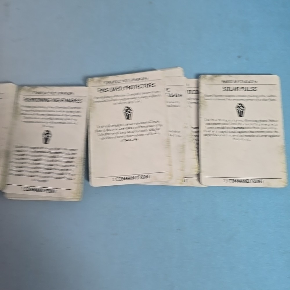 Warhammer 40k Datacards, Necrons