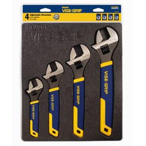 Irwin Vise-Grip 4-pc Adjustable Wrench Tray Set