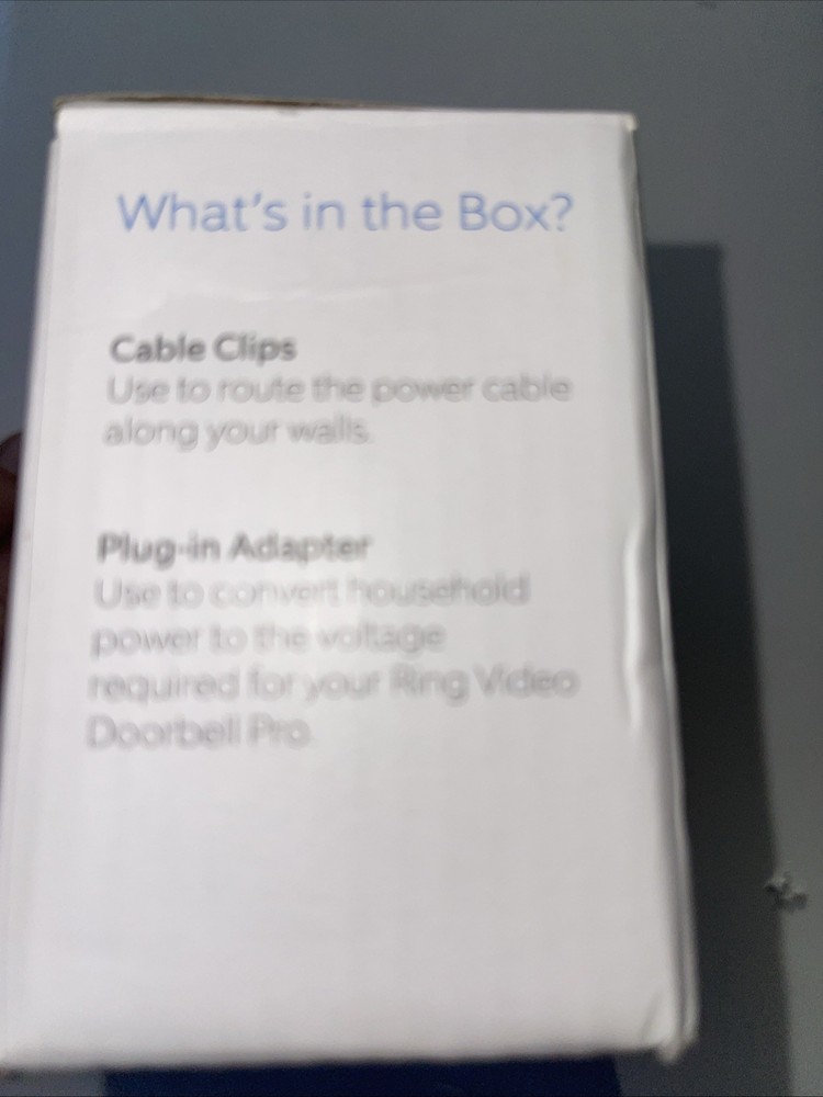 Genuine RING PLUG-IN ADAPTER - New In Box