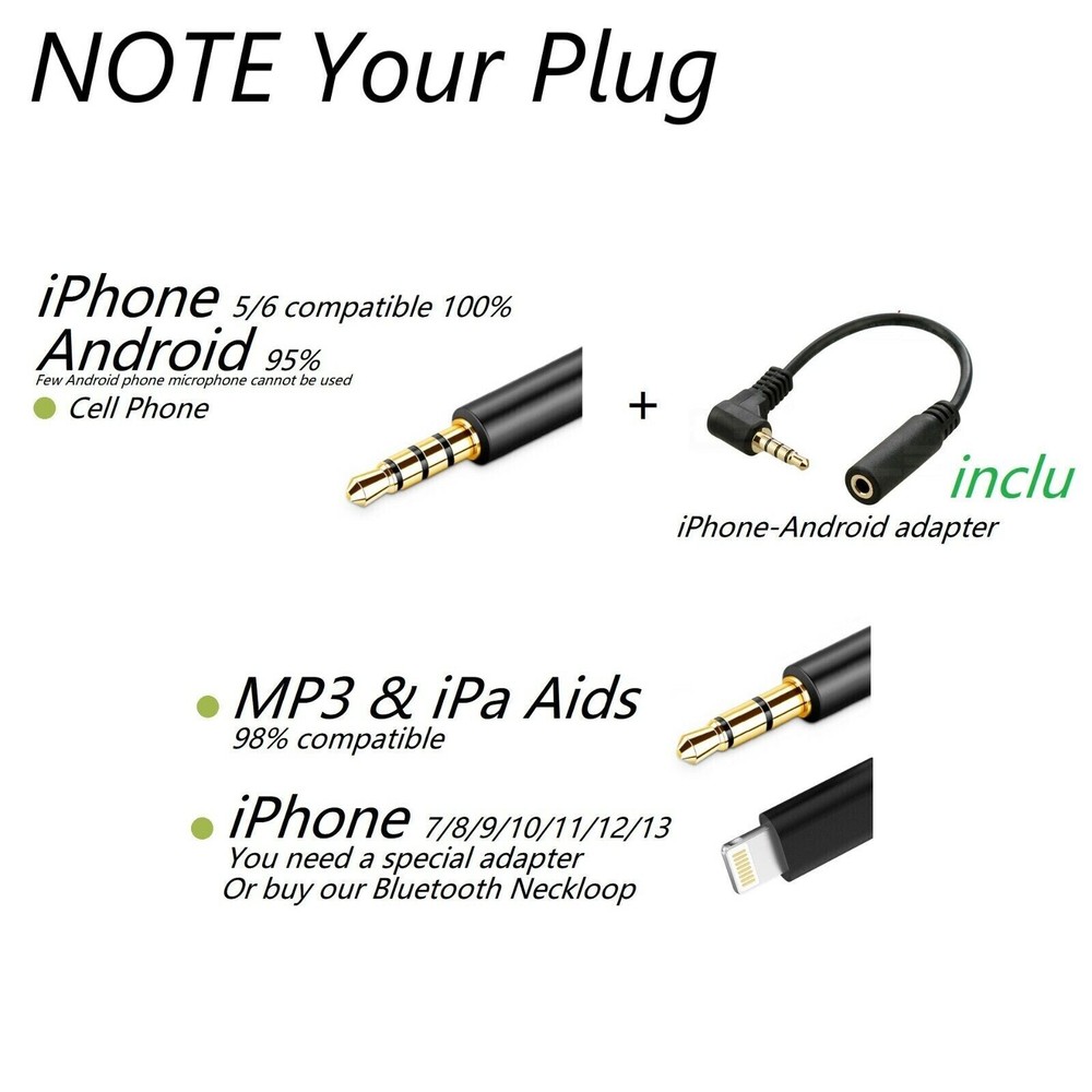 10 PCS Mini Neckloop with Micro Invisible Hidden covert Headset Earpiece