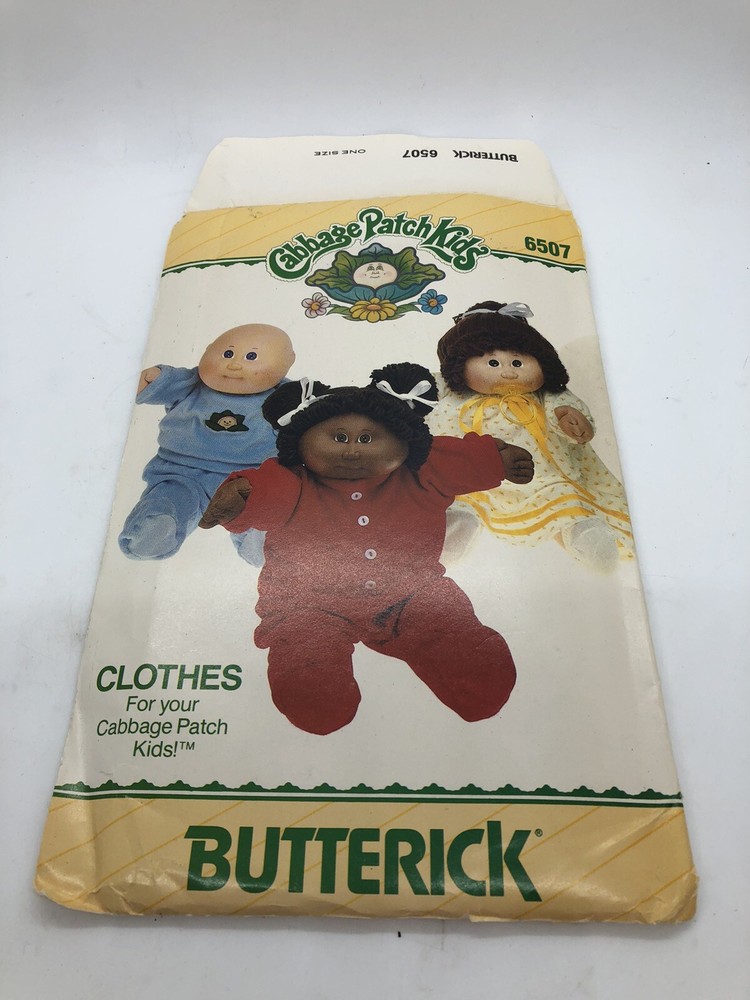 Butterick Cabbage Patch Kids vintage sewing pattern 6507 uncut