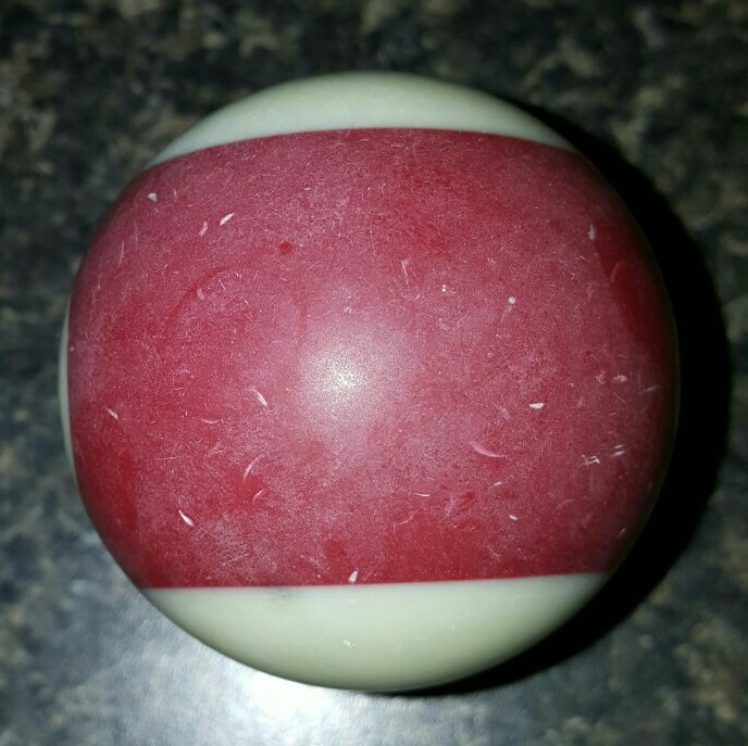 Replacement Regulation Pool Ball 15 Striped Maroon Ball