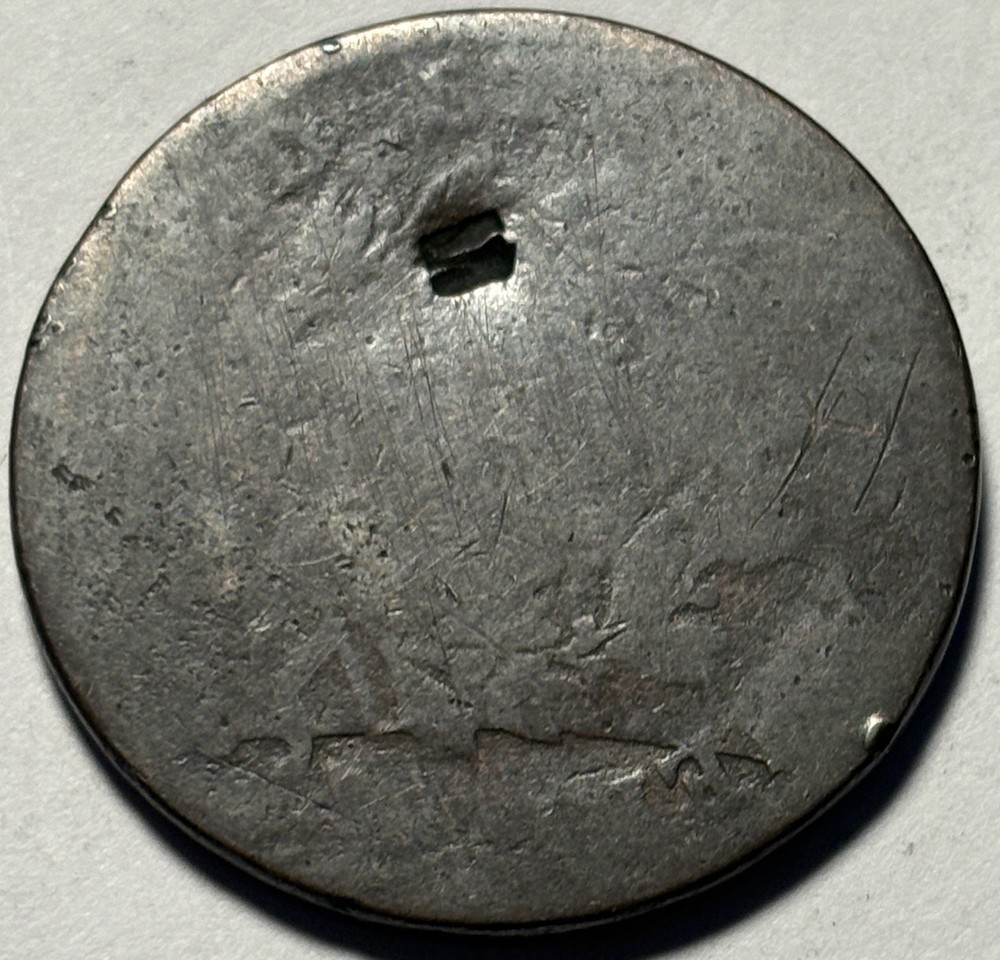 1798 Draped Bust Large Cent — Circuoated Det. Engraved E.H. 1868