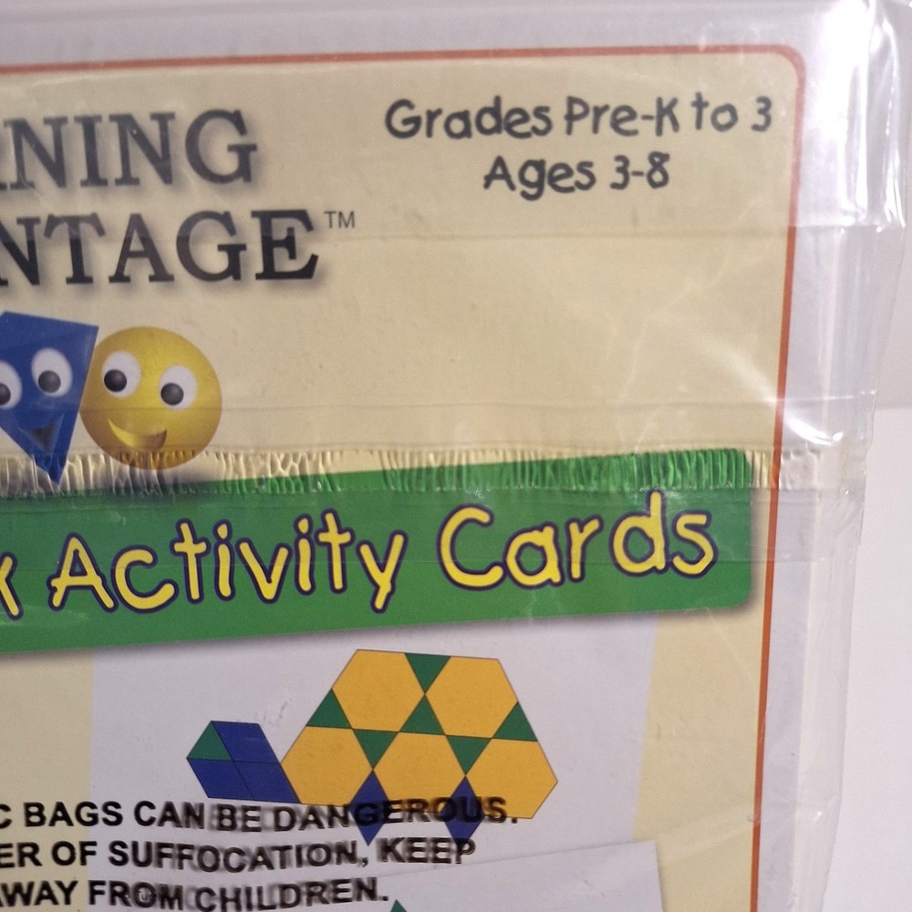 Pattern Block Activity Cards Tangrams Pre K Grade 3 Shapes Learning Advantage