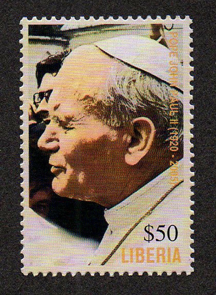 LIBERIA, SCOTT # 2361, MNH POPE JOHN PAUL MEMORIAL, YEAR 2005
