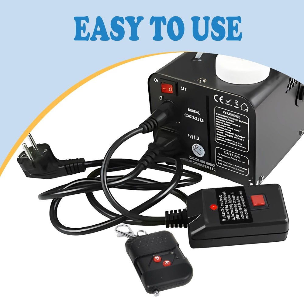 Fog Machine Remote Control Replacement Part and Receiver, for 400 500 900W Fo...