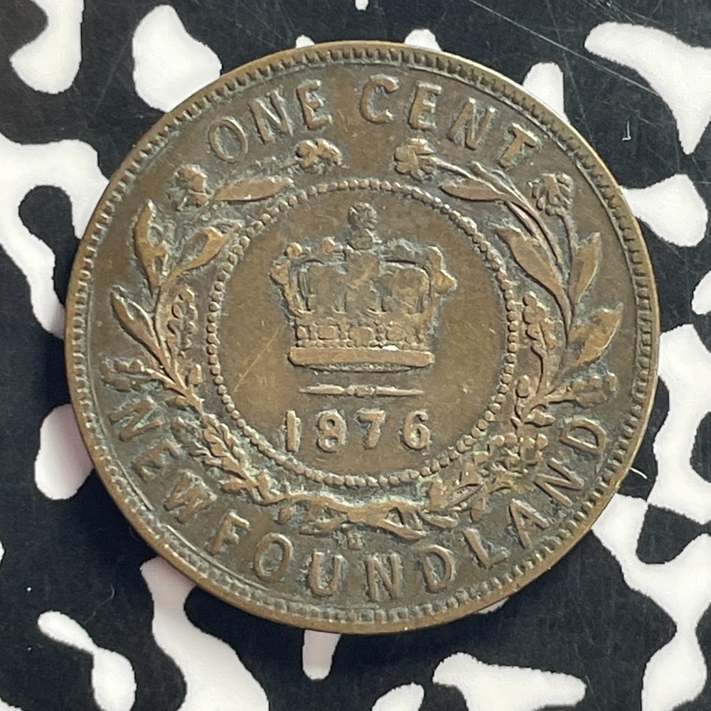 1876-H Newfoundland Large Cent Lot#C2269 Nice!