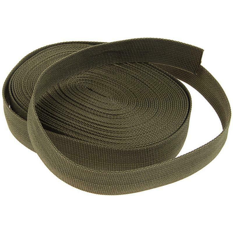 1'' * 10m Heavy Duty Nylon Webbing Strap Heavyweight Straps Flat Tools Strapping