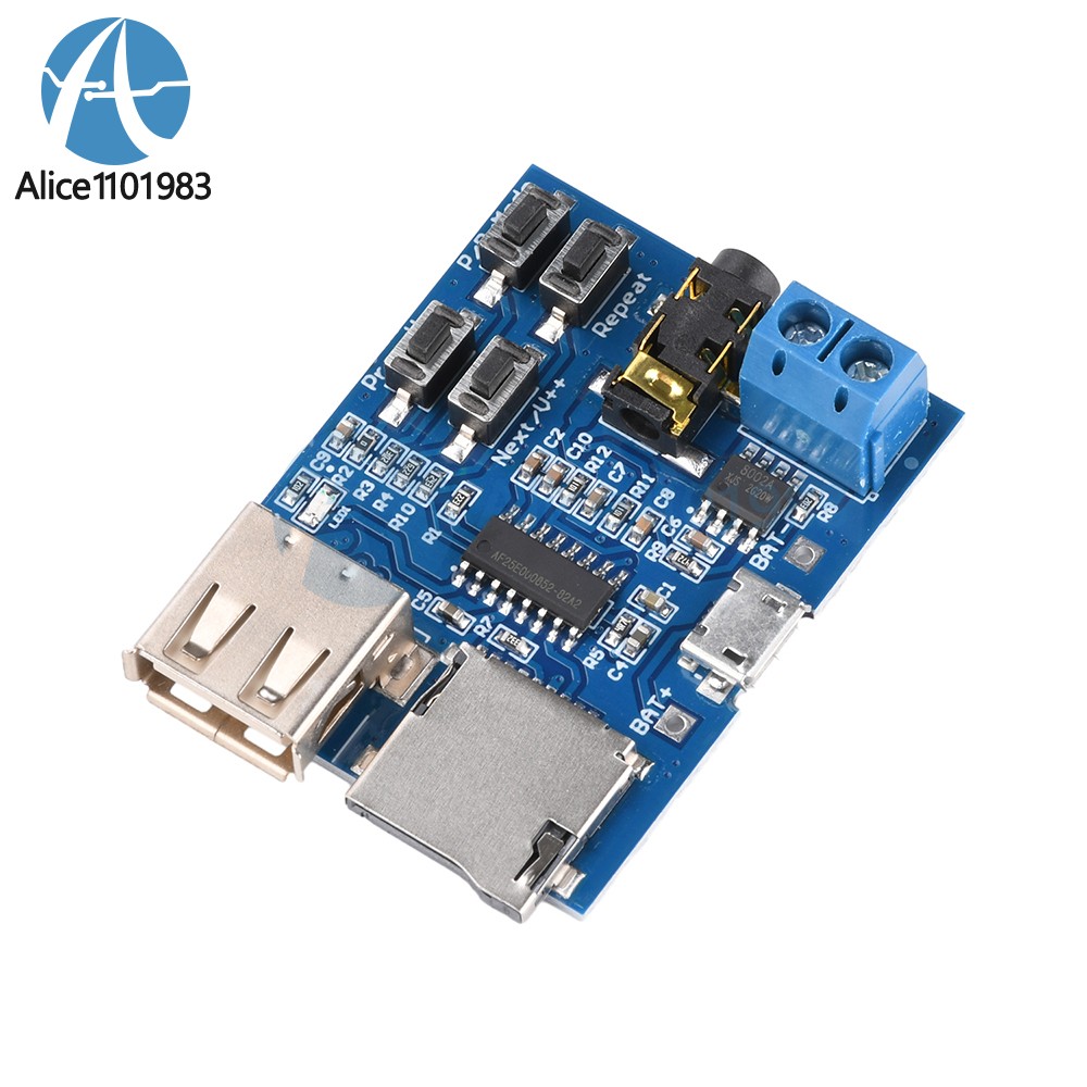 TF Card U Disk MP3 Format Decoder Board Aamplifier Decoding Audio Player Module
