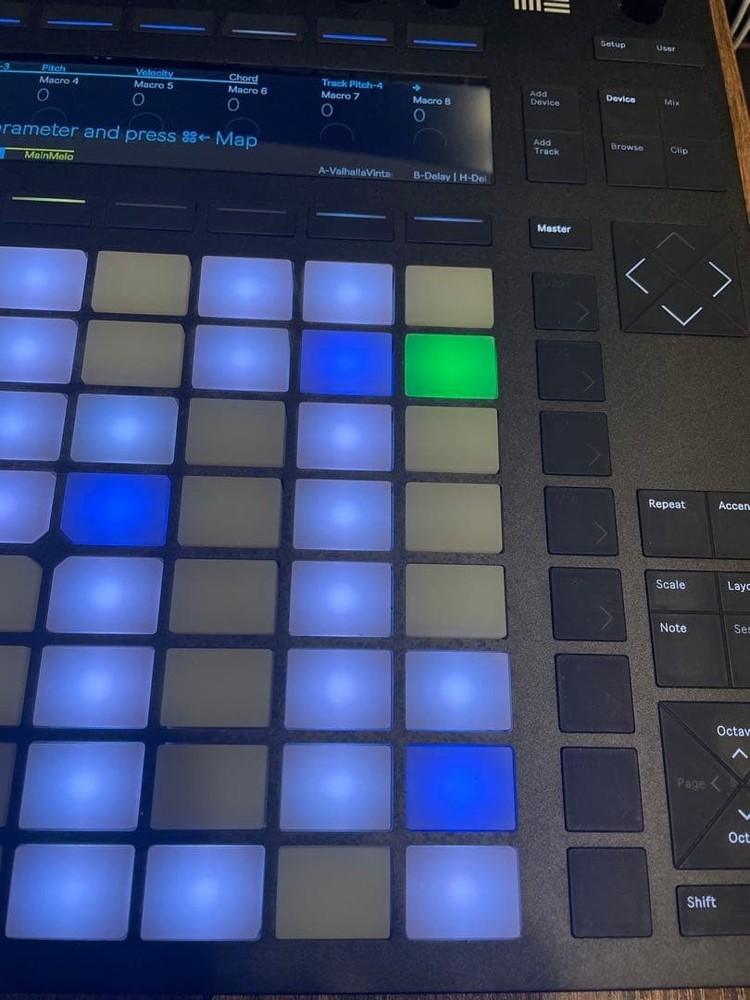 Ableton Push 2 USB MIDI Controller for Live w/Box,Adapter,USBcable From Japan