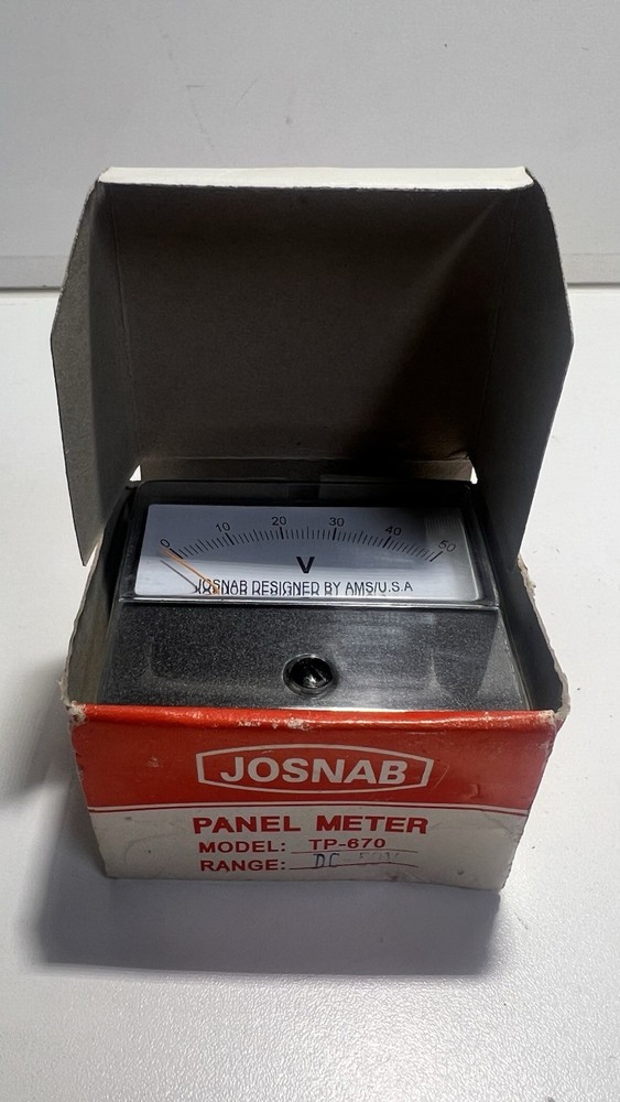Josnab PANEL METER MODEL TP-670 DC 50V