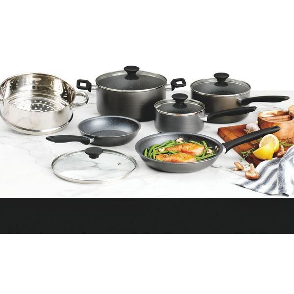 Granitestone Pro Premier Hard Anodized Cookware Set 10 Pc Nonstick Pots/Pans Set