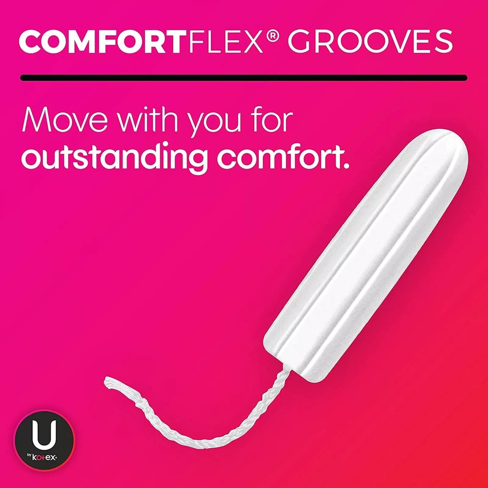 Tampon U by Kotex Click Regular Absorbency Plastic Applicator Compact 48 Ct.