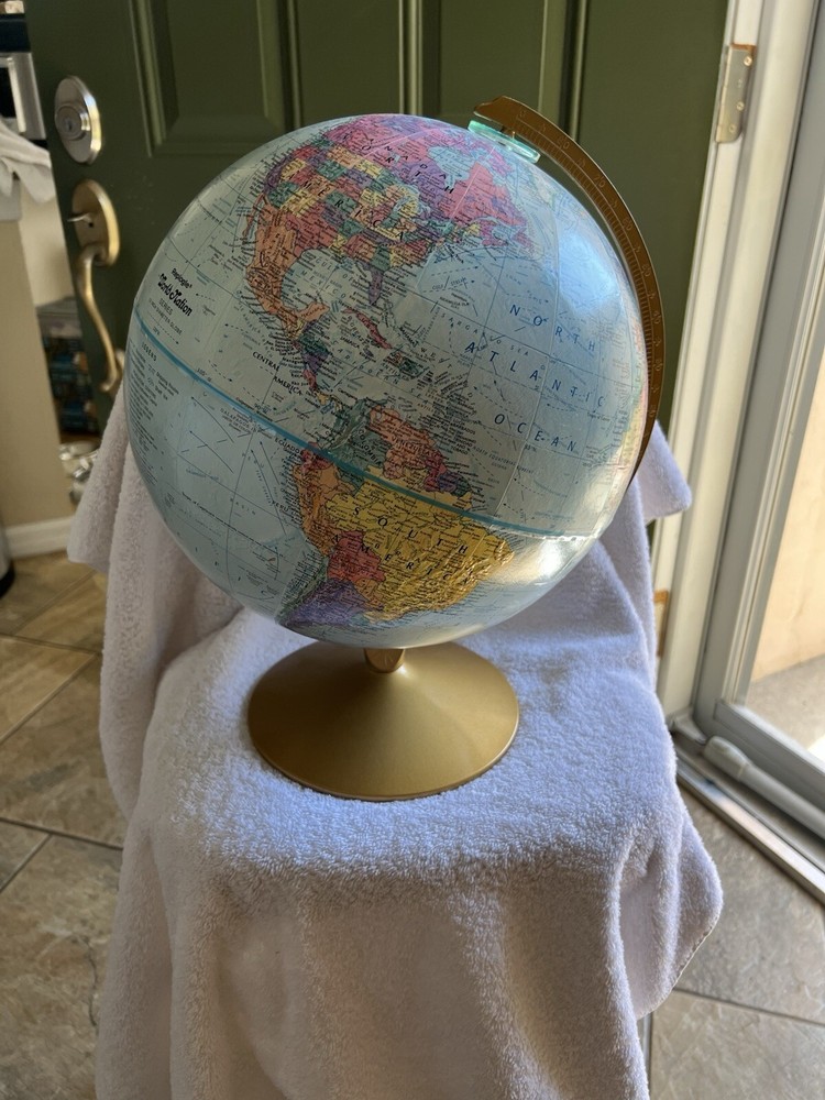 Metal Base Replogle Globe World Classic Series 12"