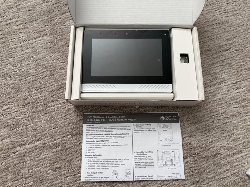 2GIG Edge Complete Smart Security Bundle - Encrypted E-Series Z-Wave Plus