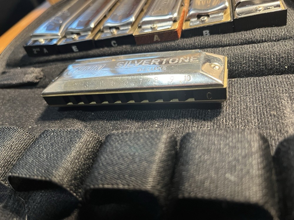 Lee Oskar, Hohner, Fender Diatonic Harmonica Set, Multiple Keys, Case