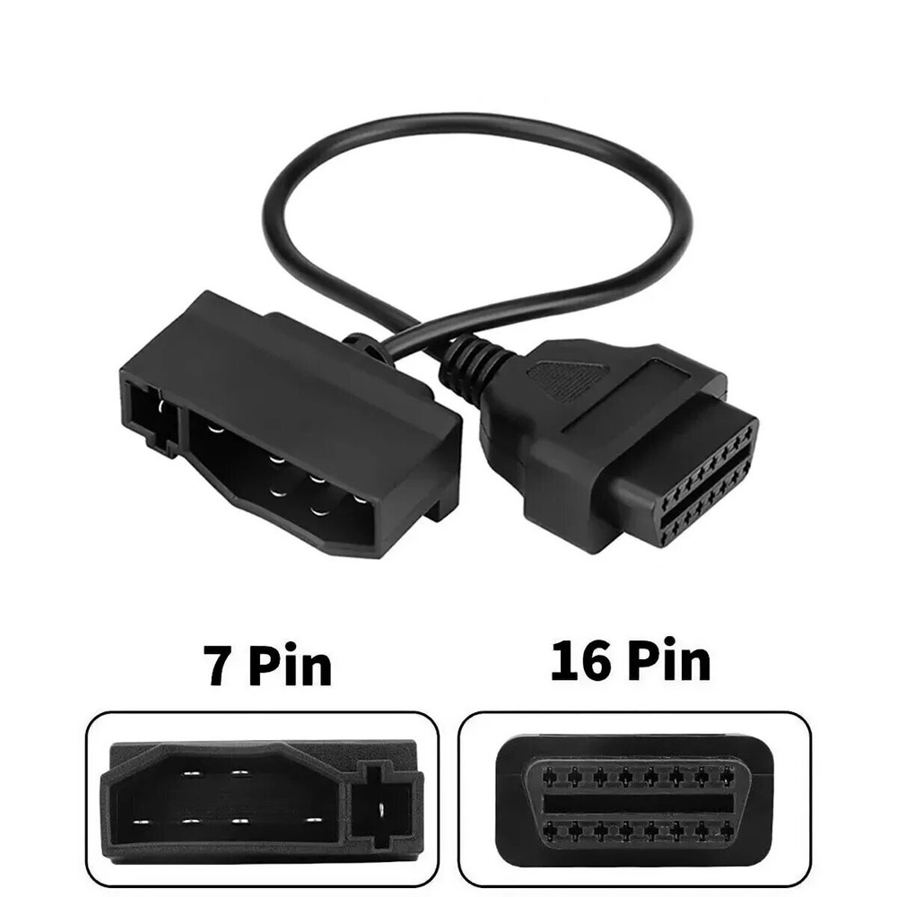 For Ford Engine Repair Tool 7 Pin OBD1 to OBD2 Cable Adapter Code Reader Scanner