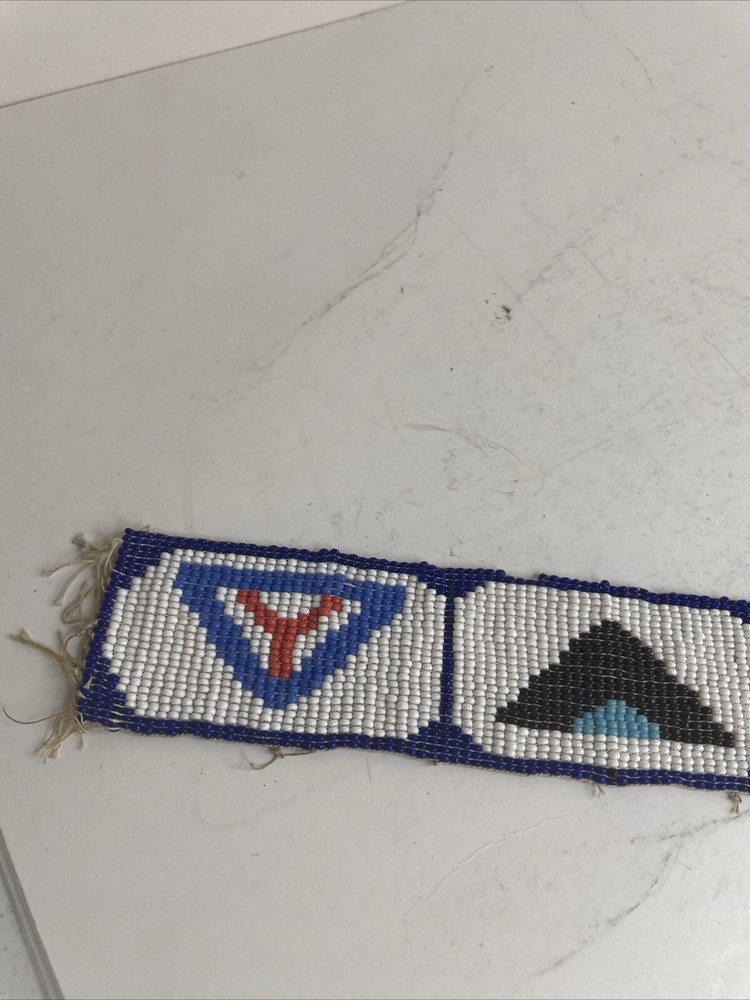 VTG Beaded hanging Sash Panel Unique Folk Art