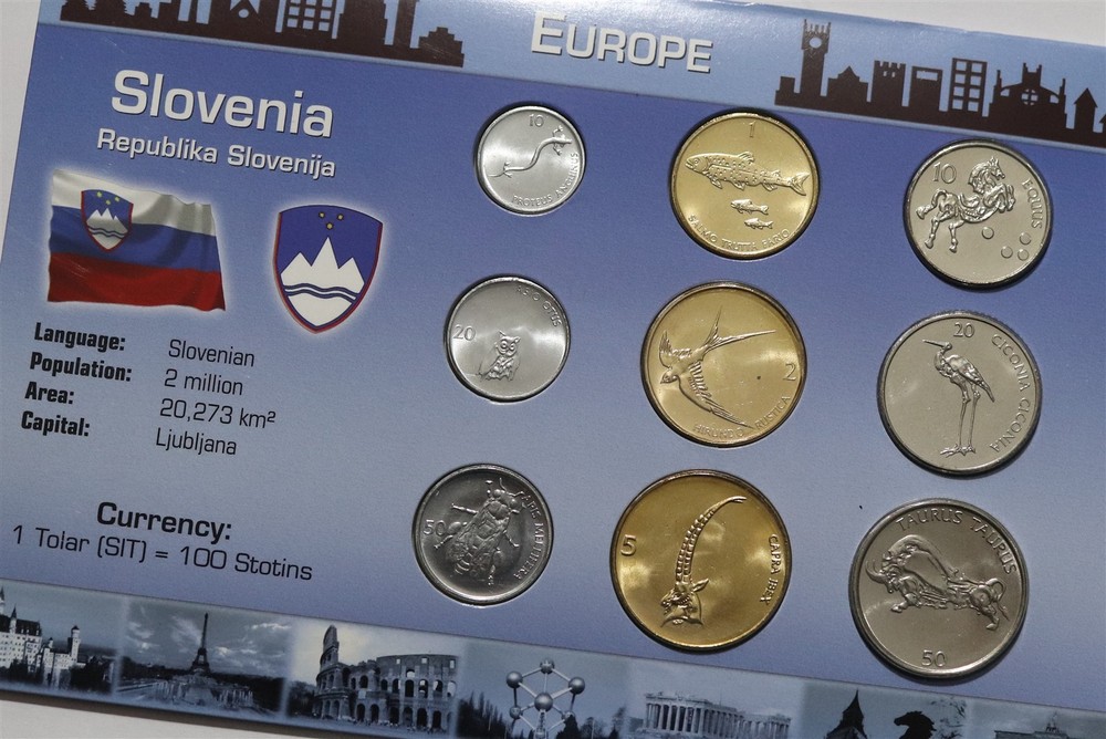 🧭 🇸🇮 SLOVENIA MINT SET IN CARD B84 #419