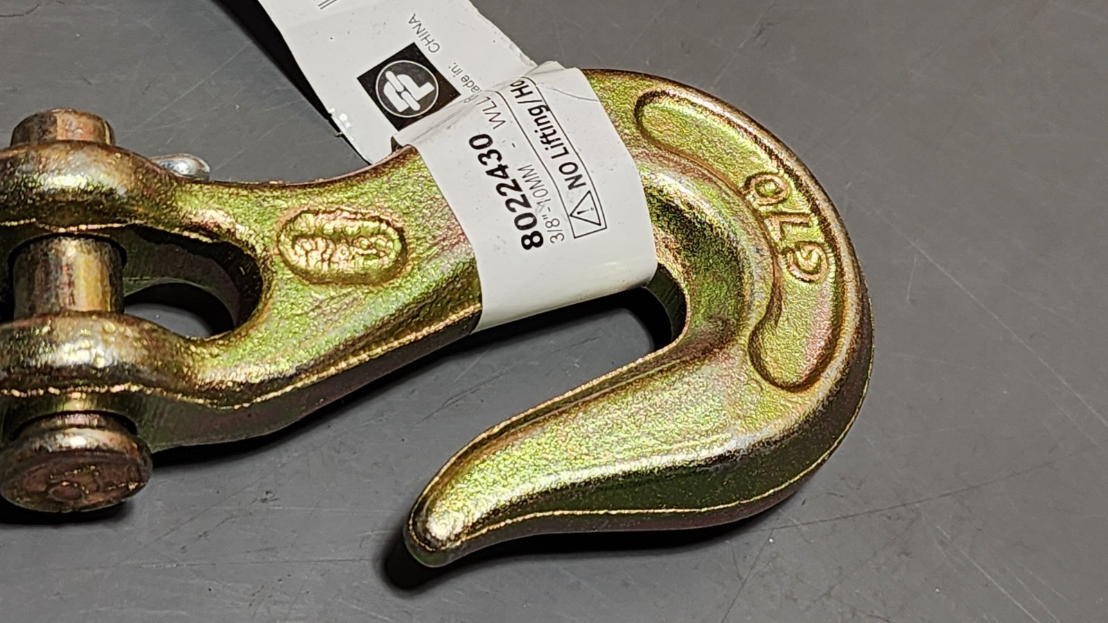 Peerless 3/8" Clevis Slip Chain Grab Hook Tow Chain G70 8022430 (Qty 10)