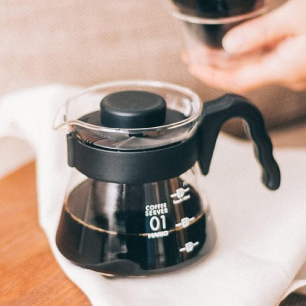 V60 Glass Coffee Server 700ml Black