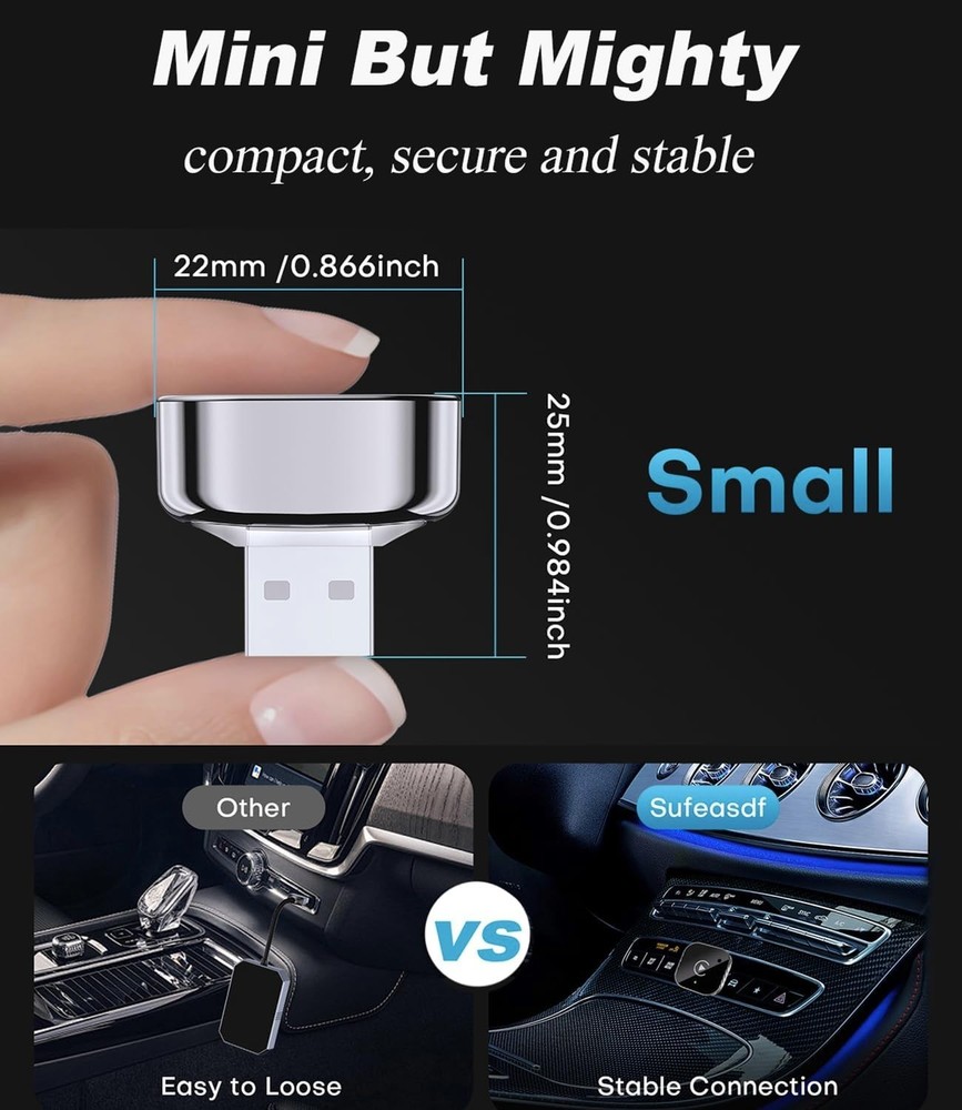 FLEAVER Wireless CarPlay Adapter& Android Auto Adapter for iPhone and Andriod