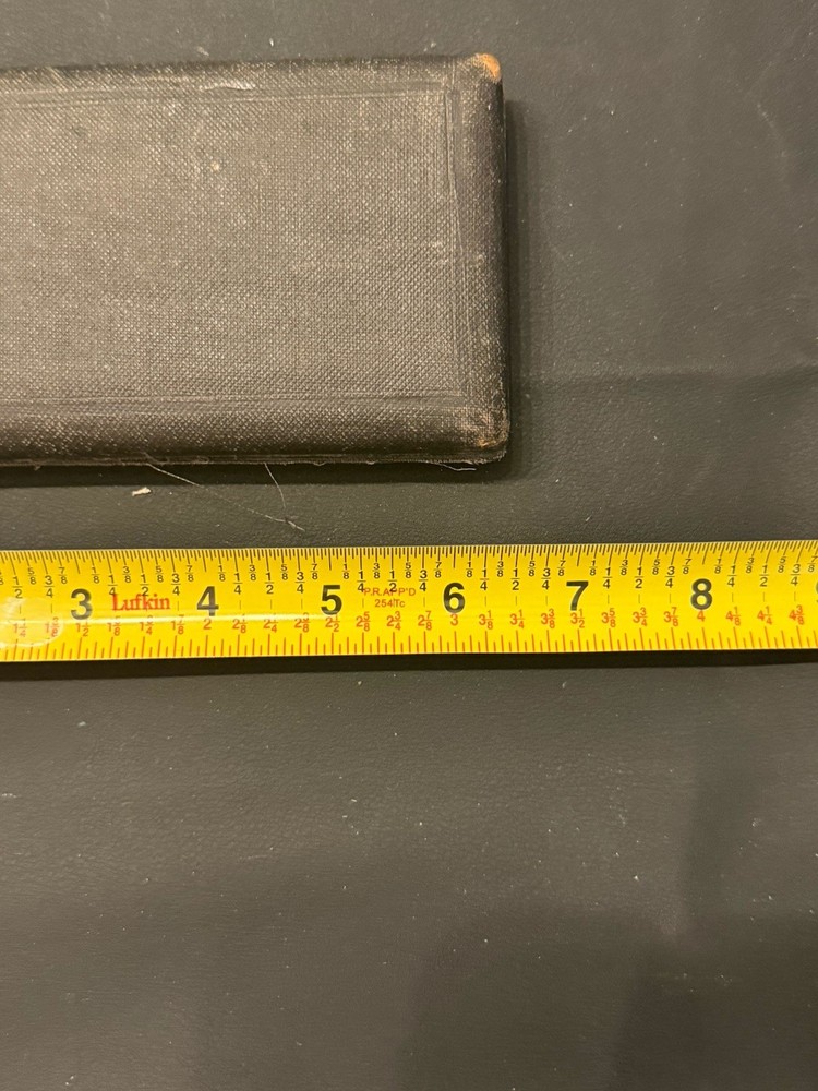 Antique Drafting Compass Set w/ Case Bone Handle Instruments c.1900