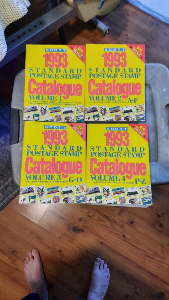 Scott Standard Postage Stamp Catalogue 1993 Vol 1-4
