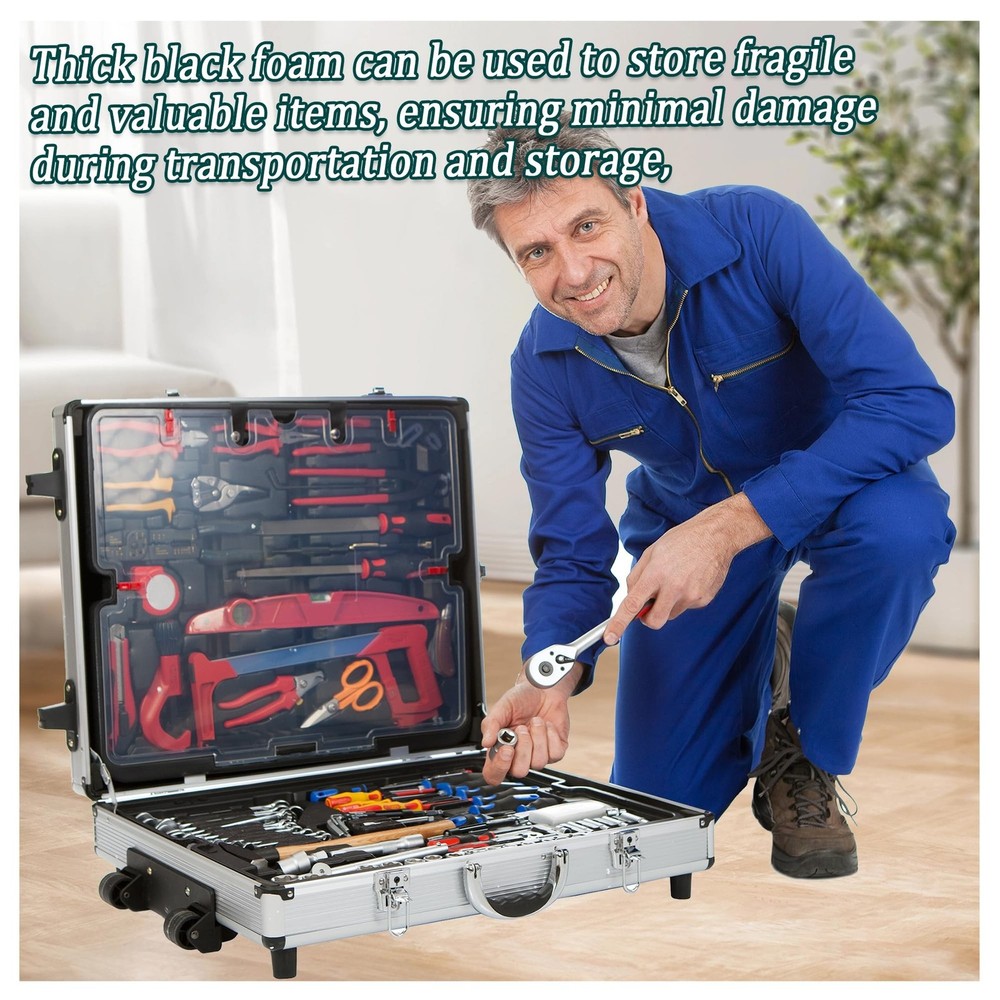 Black Packing Foam Sheets- 8PCS Cuttable Polyurethane Foam Pads Polyurethane ...