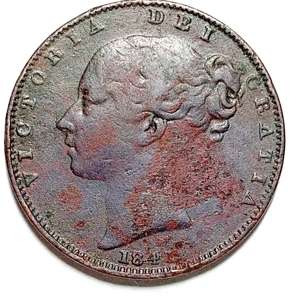 Great Britain 1841 Farthing. KM-725