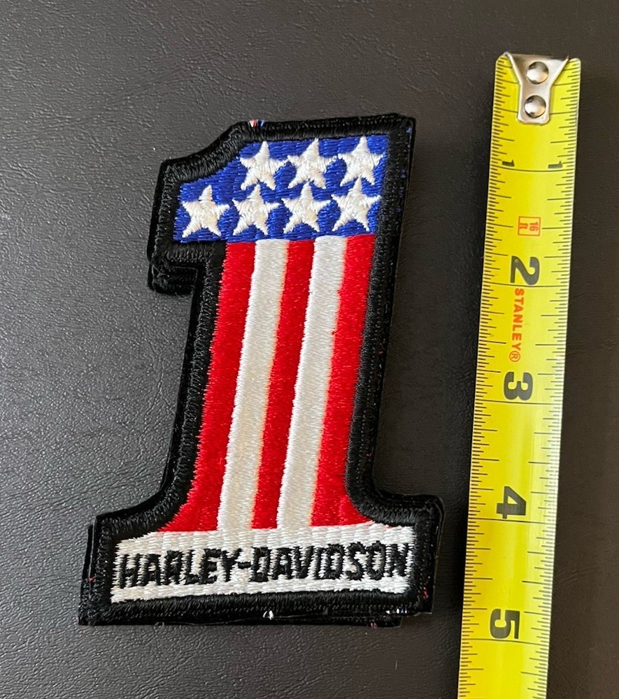 Harley-Davidson American Flag Motorcycle Biker Stitched Patch
