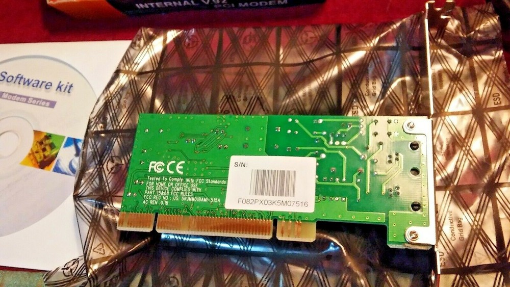 Internal V.92 Data/Fax/TAM PCI Modem New in Box