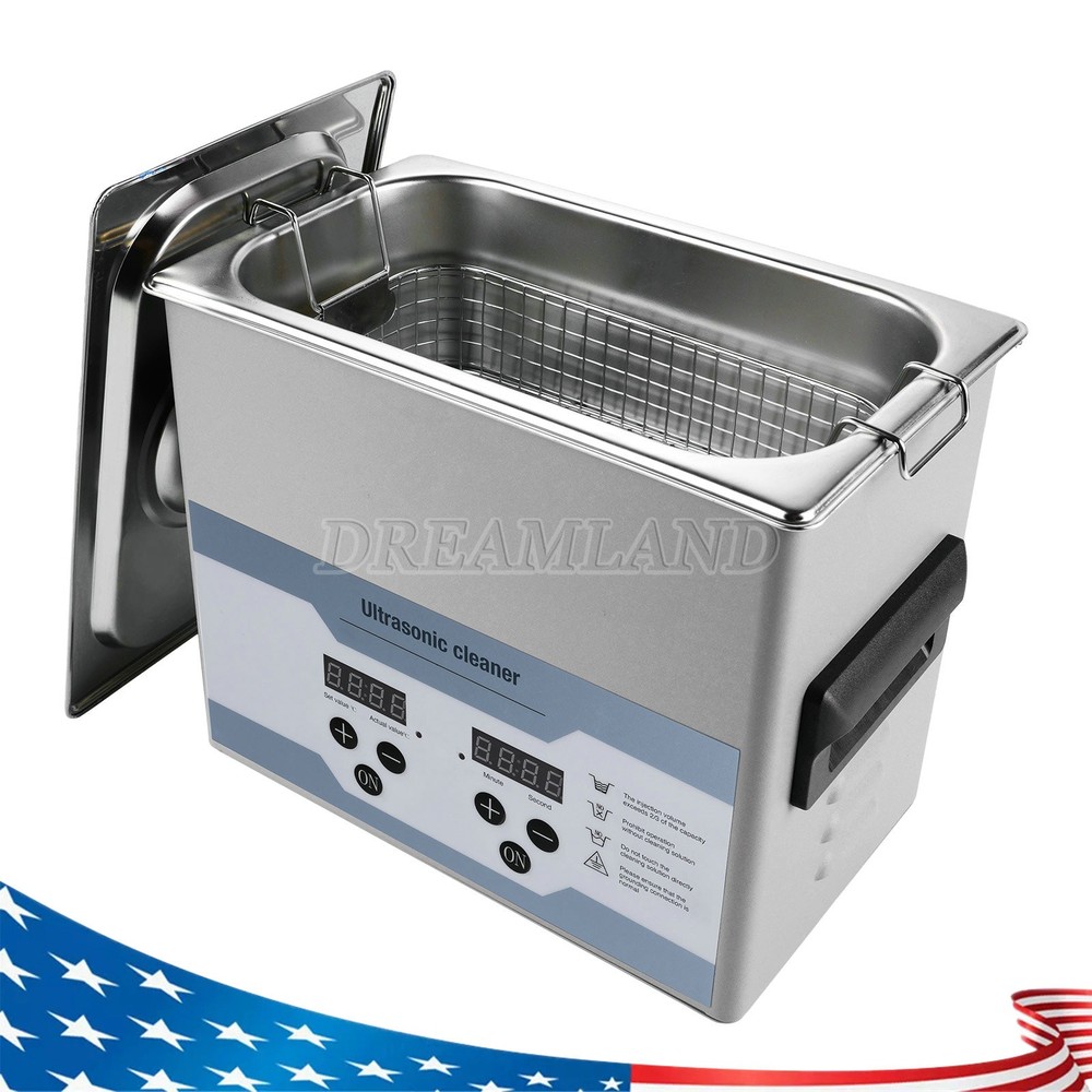 3.2L Ultrasonic Cleaner with Timer Heating Machine Digital Sonic Cleaner UPS