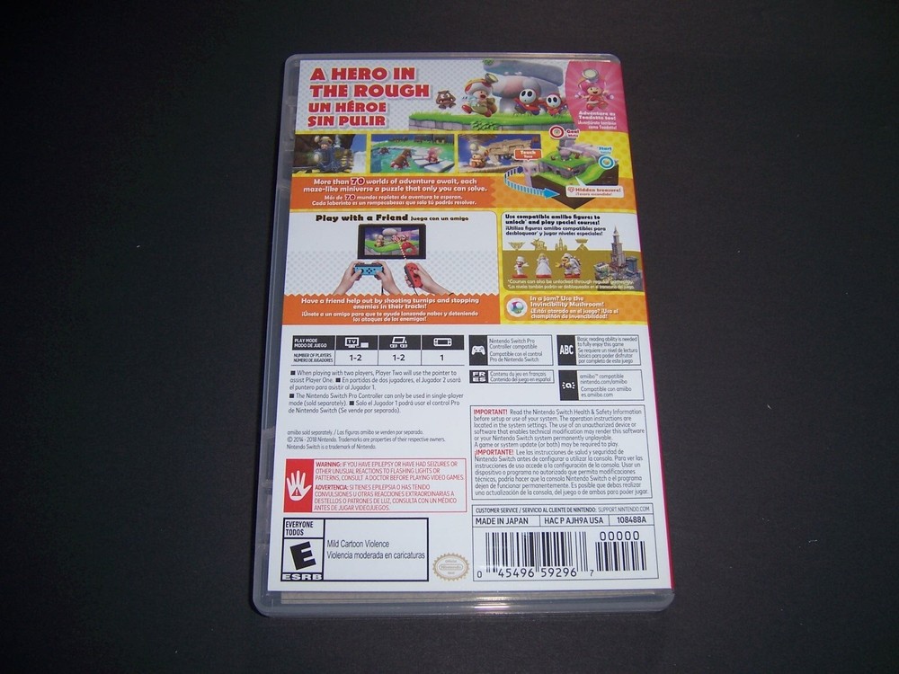 Authentic Case ONLY Replacement Nintendo Switch Captain Toad Treasure Tracker