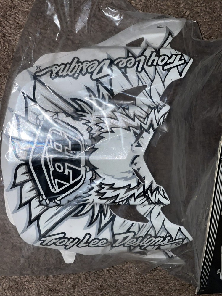 Troy Lee Designs TLD SE3 Helmet Replacement Visor Peak Flight White